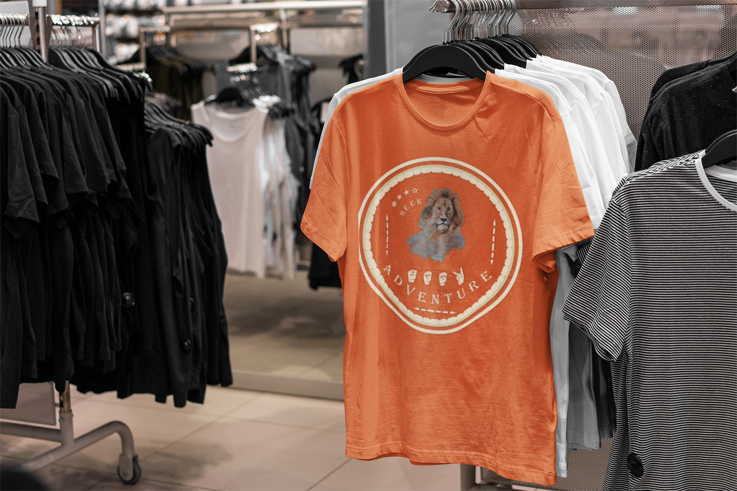 Watercolor Lion T-Shirt – ASL Sign Language, Safari Vibes & Seek Adventure  Style
