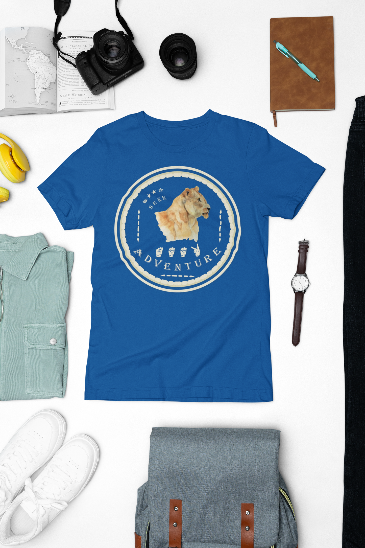 Watercolor Lioness T-Shirt – ASL Sign Language, Safari Vibes &  Seek Adventure  Style