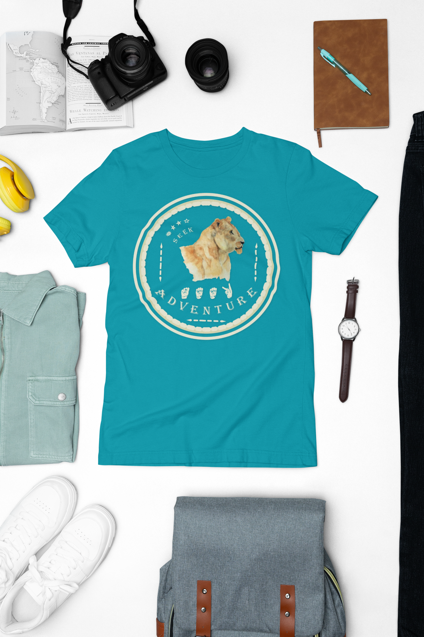 Watercolor Lioness T-Shirt – ASL Sign Language, Safari Vibes &  Seek Adventure  Style