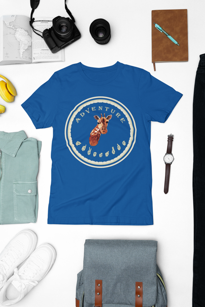 Watercolor Giraffe T-Shirt – ASL Sign Language, Safari Vibes & Adventure Style