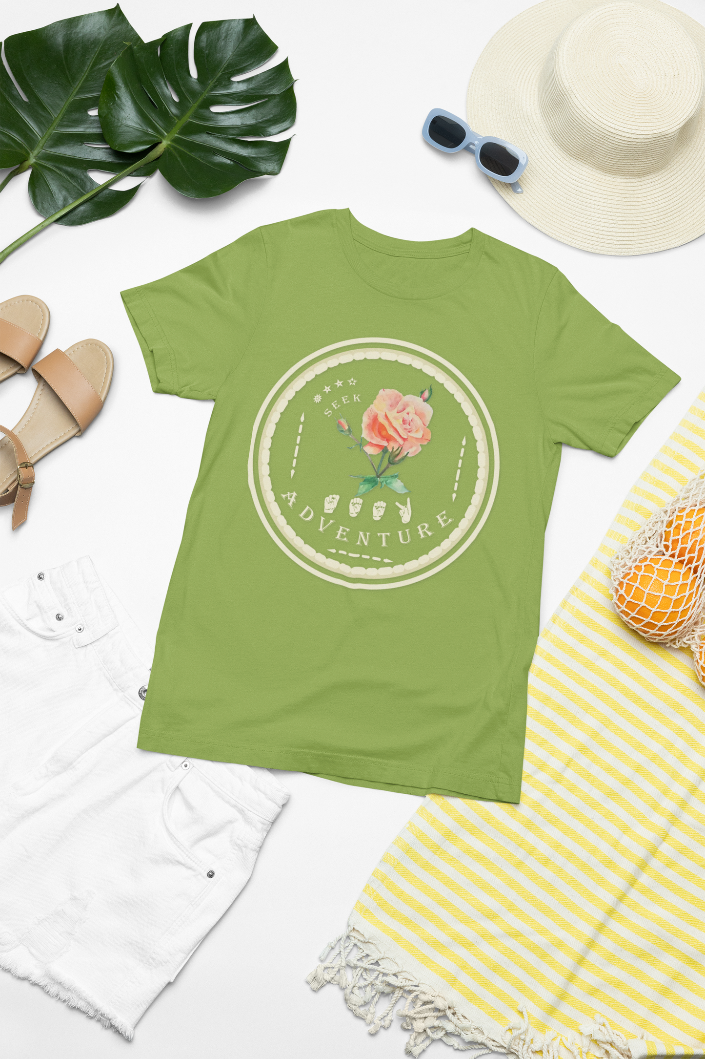 Watercolor Pastel Rose T-Shirt – ASL Sign Language, Safari Vibes &  Seek Adventure  Style