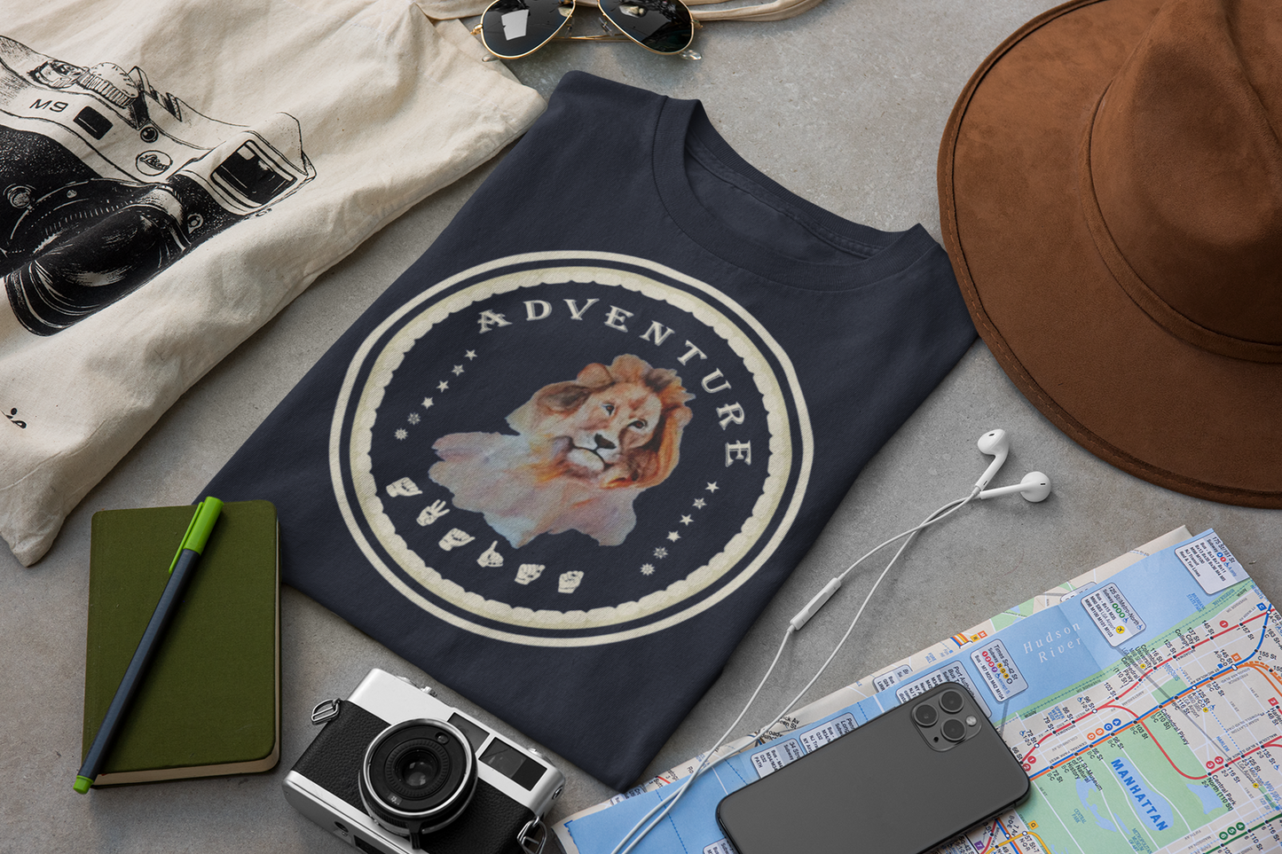 Watercolor Lion T-Shirt – ASL Sign Language, Safari Vibes & Adventure  Awaits Style