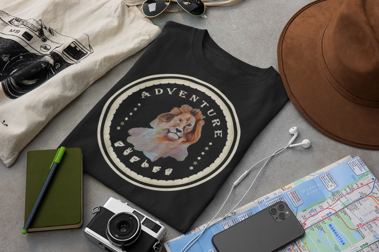 Watercolor Lion T-Shirt – ASL Sign Language, Safari Vibes & Adventure  Awaits Style
