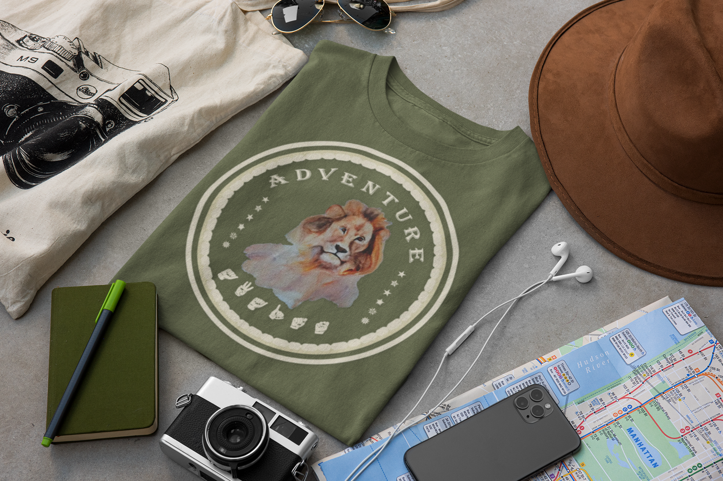 Watercolor Lion T-Shirt – ASL Sign Language, Safari Vibes & Adventure  Awaits Style