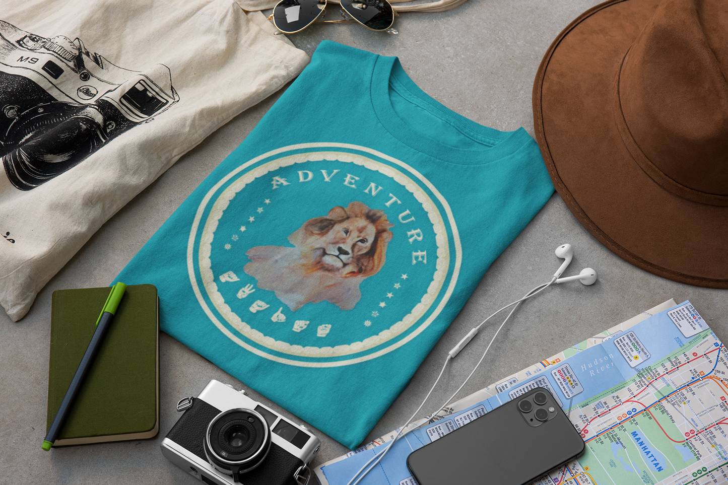 Watercolor Lion T-Shirt – ASL Sign Language, Safari Vibes & Adventure  Awaits Style