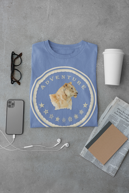 Watercolor Lioness T-Shirt – Safari Vibes & Adventure  Star Style