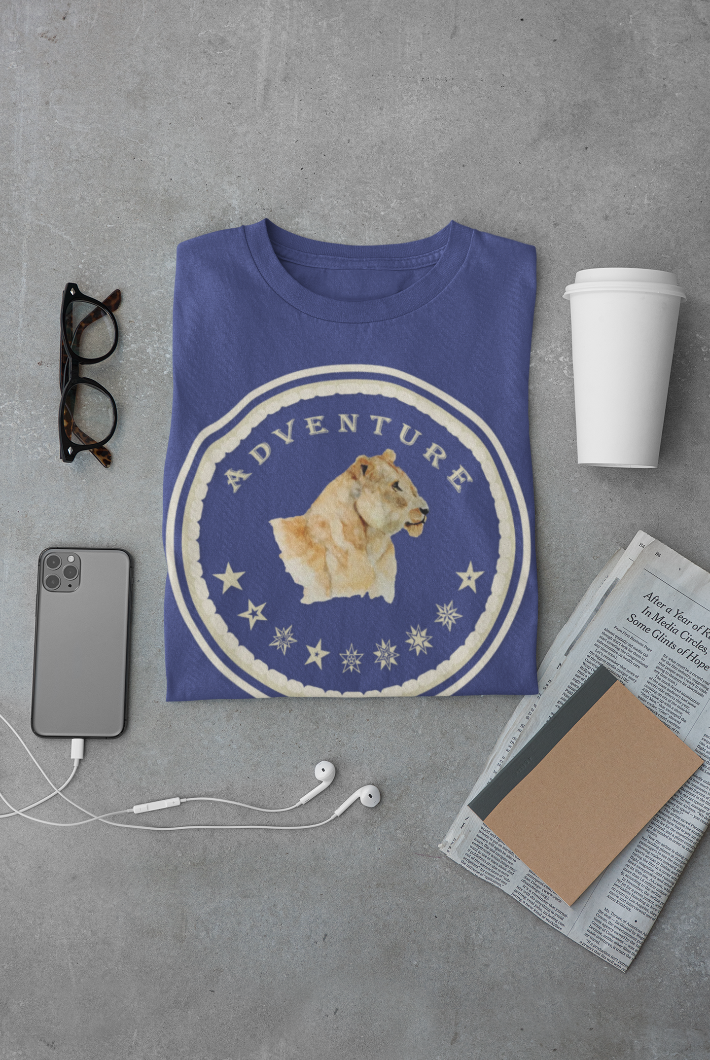Watercolor Lioness T-Shirt – Safari Vibes & Adventure  Star Style