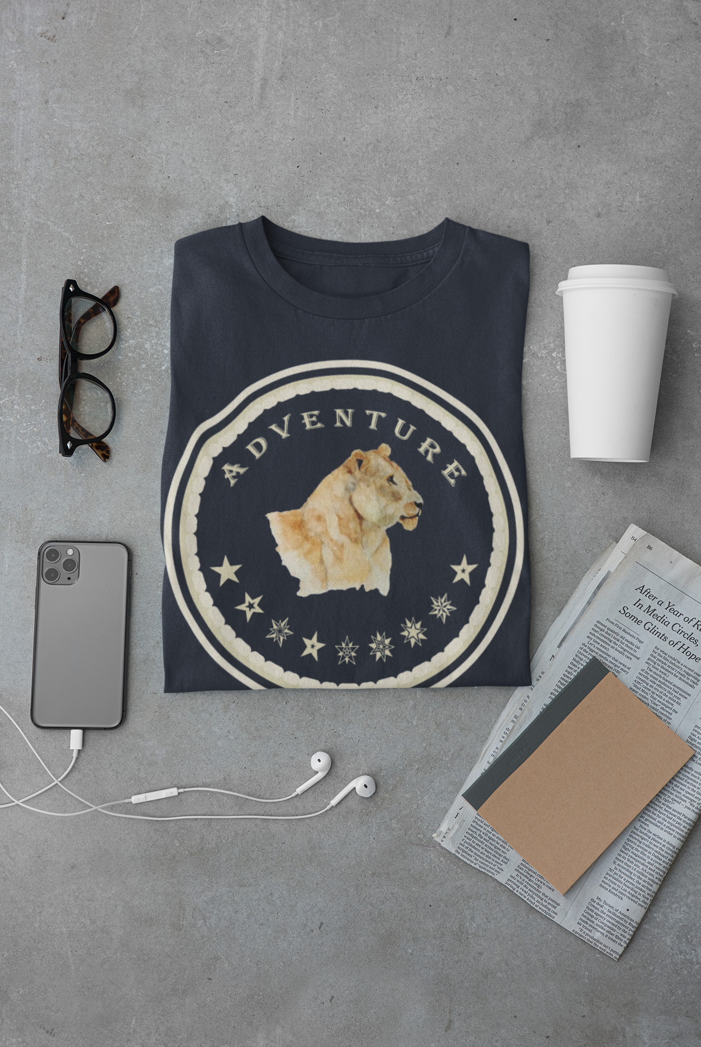 Watercolor Lioness T-Shirt – Safari Vibes & Adventure  Star Style