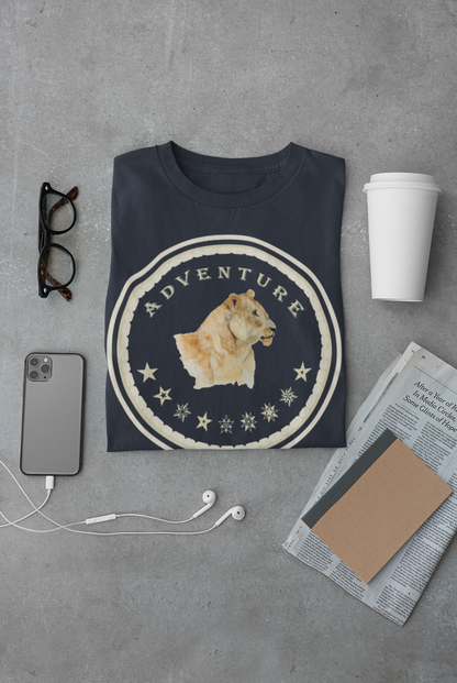 Watercolor Lioness T-Shirt – Safari Vibes & Adventure  Star Style