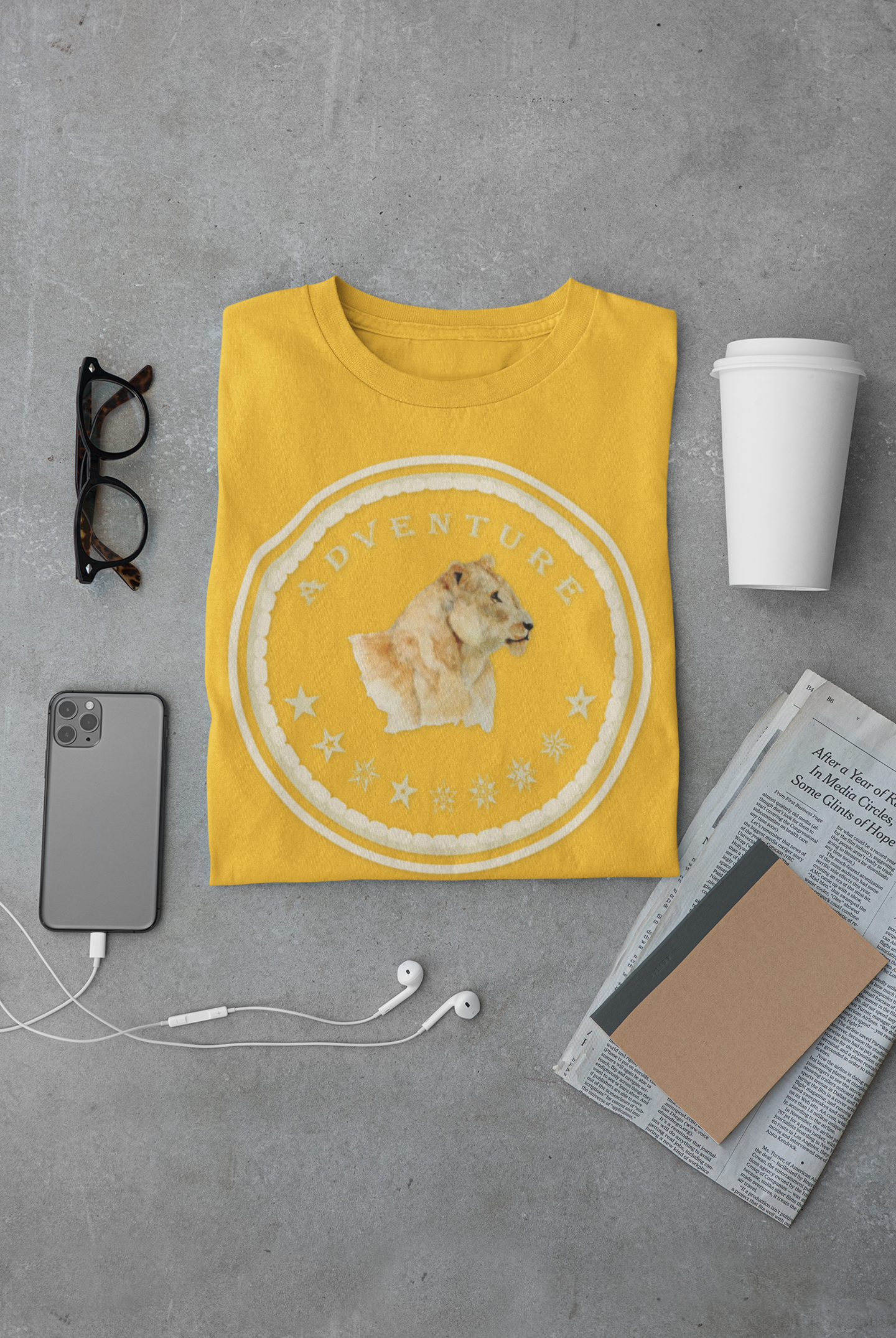 Watercolor Lioness T-Shirt – Safari Vibes & Adventure  Star Style