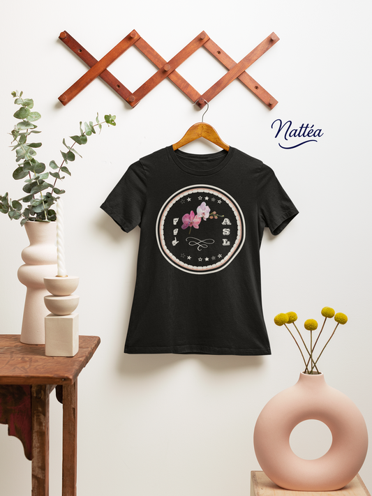 ASL T-Shirt –Orchid Design from Original Art