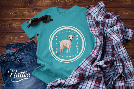 Be Kind ASL T-Shirt – Cute Lamb Design from Original Art
