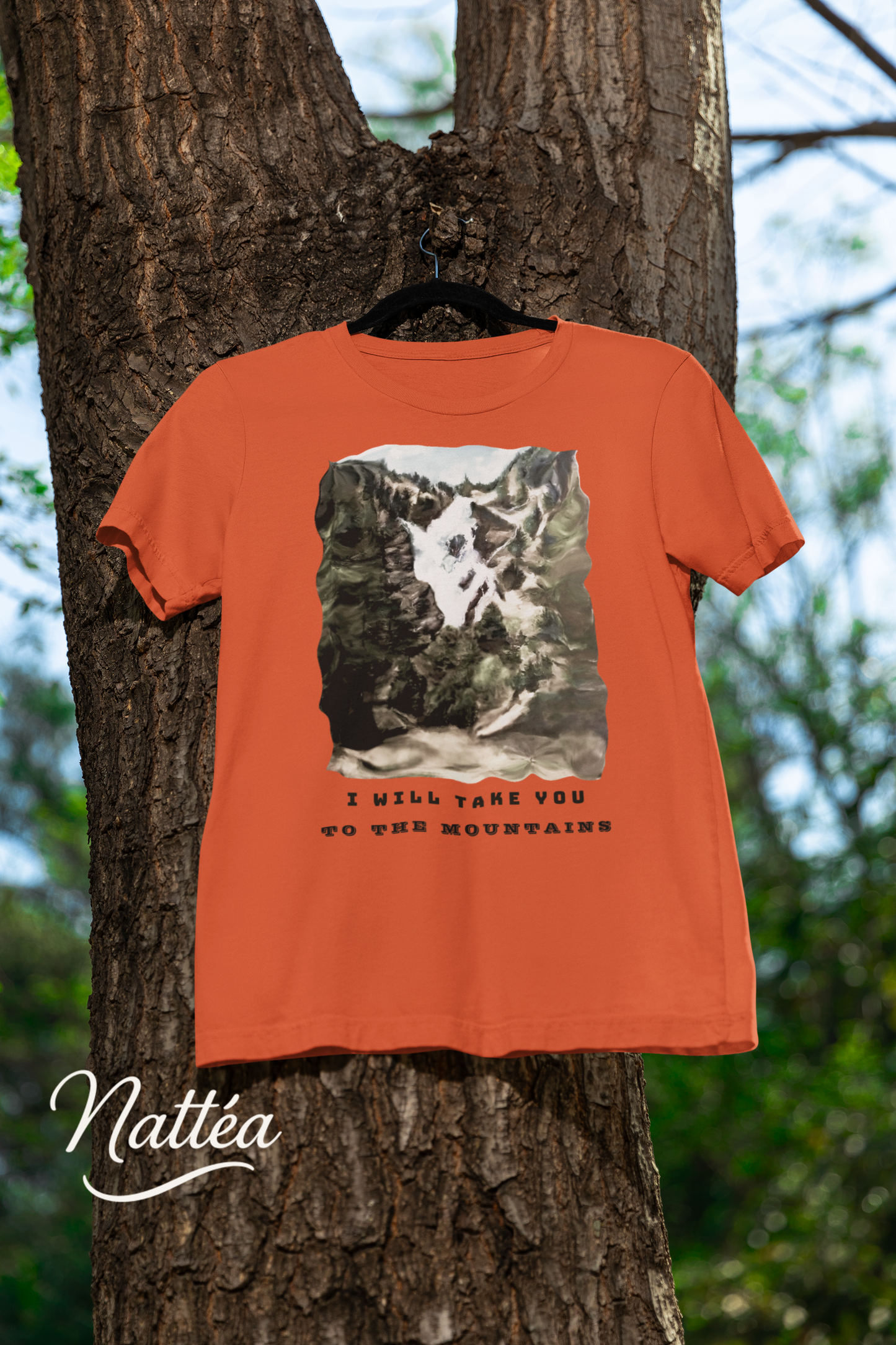 I Will Take to the Mountains T-Shirt – Nature Lover’s Tee Inspired by Original Landscape Art