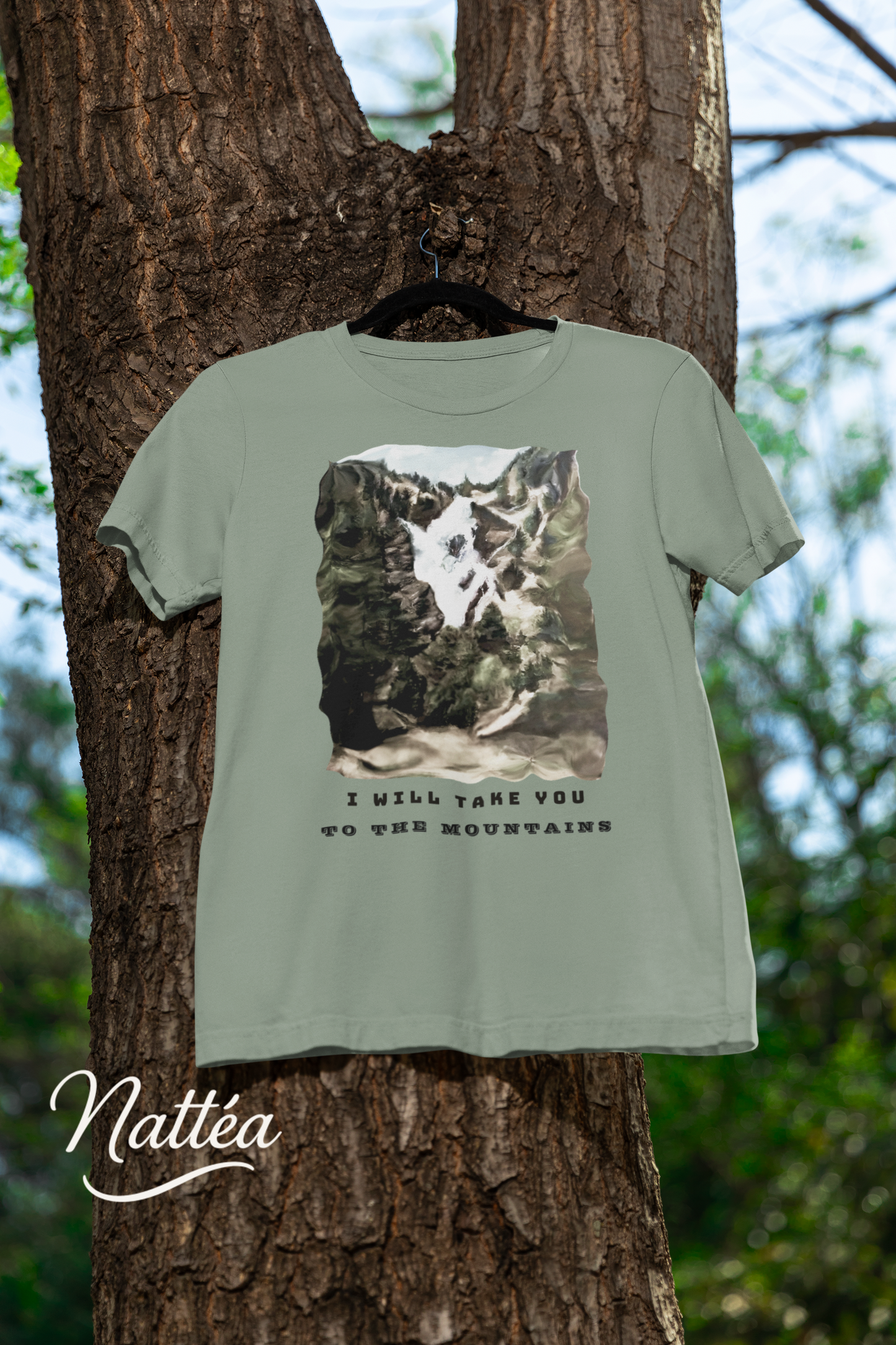 I Will Take to the Mountains T-Shirt – Nature Lover’s Tee Inspired by Original Landscape Art