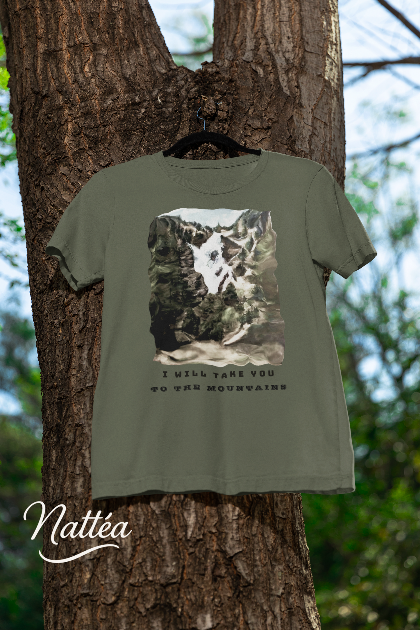 I Will Take to the Mountains T-Shirt – Nature Lover’s Tee Inspired by Original Landscape Art