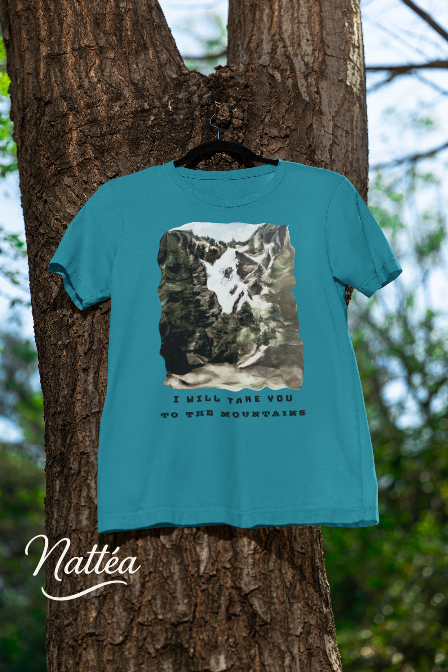 I Will Take to the Mountains T-Shirt – Nature Lover’s Tee Inspired by Original Landscape Art