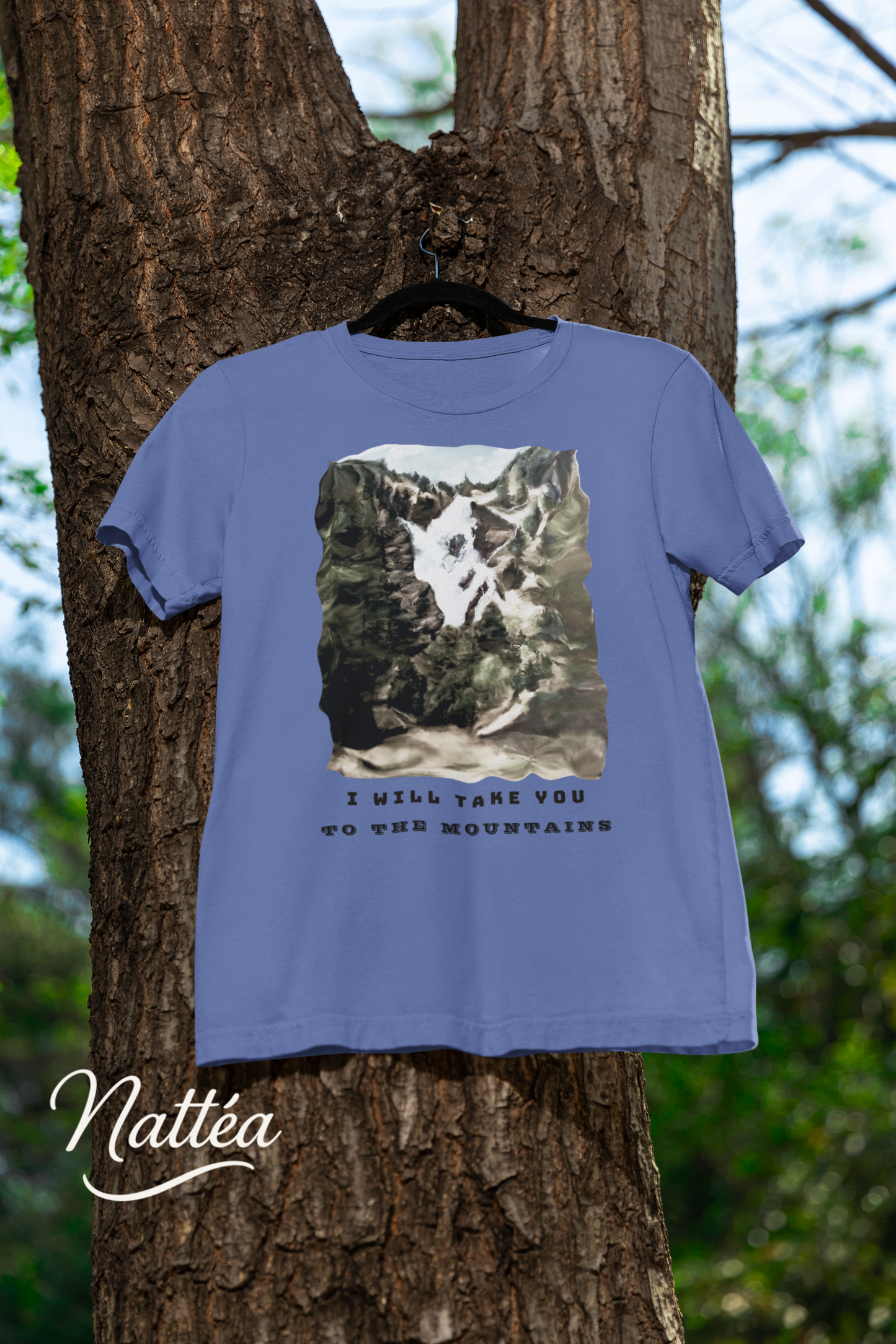 I Will Take to the Mountains T-Shirt – Nature Lover’s Tee Inspired by Original Landscape Art