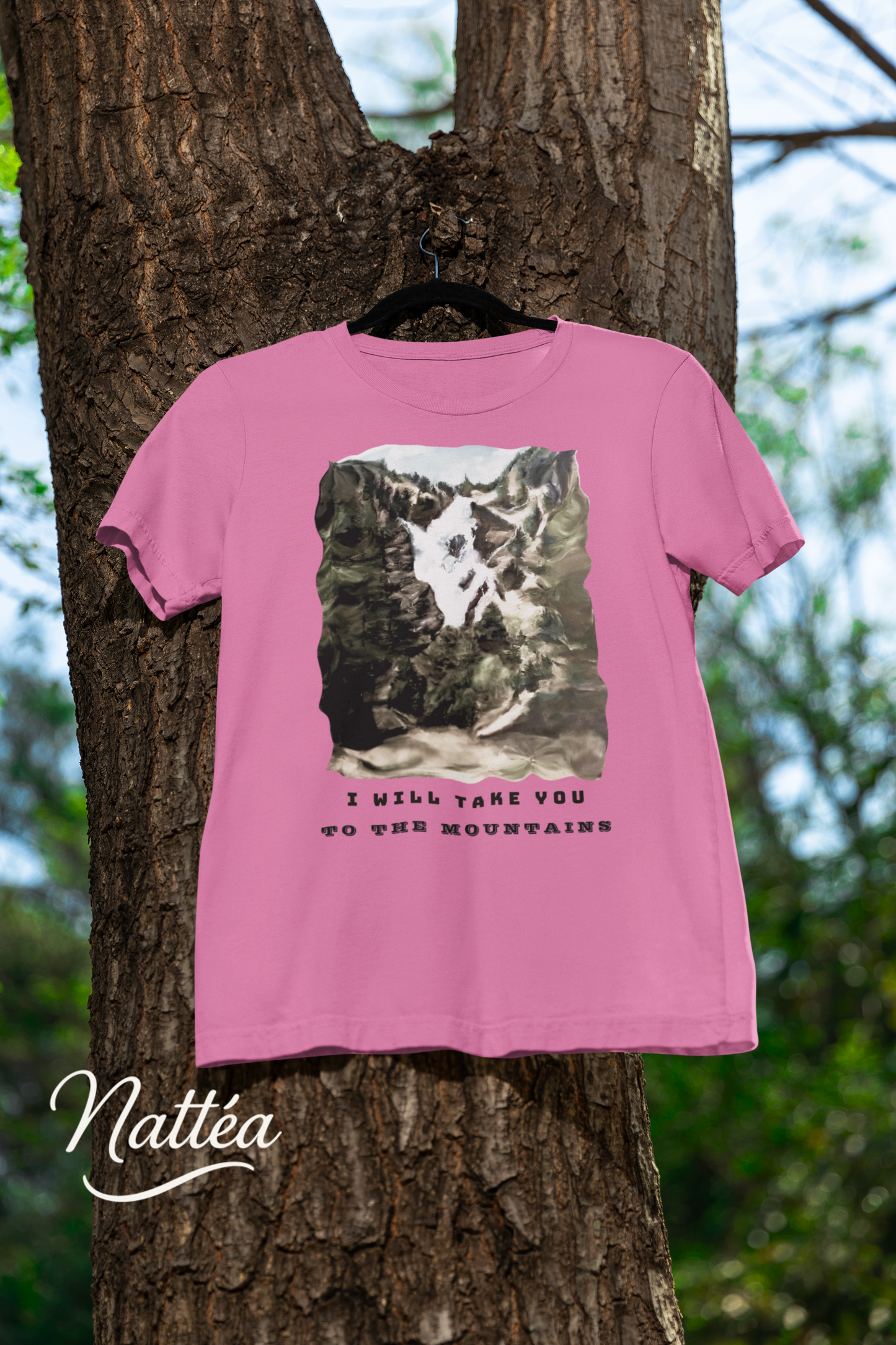 I Will Take to the Mountains T-Shirt – Nature Lover’s Tee Inspired by Original Landscape Art