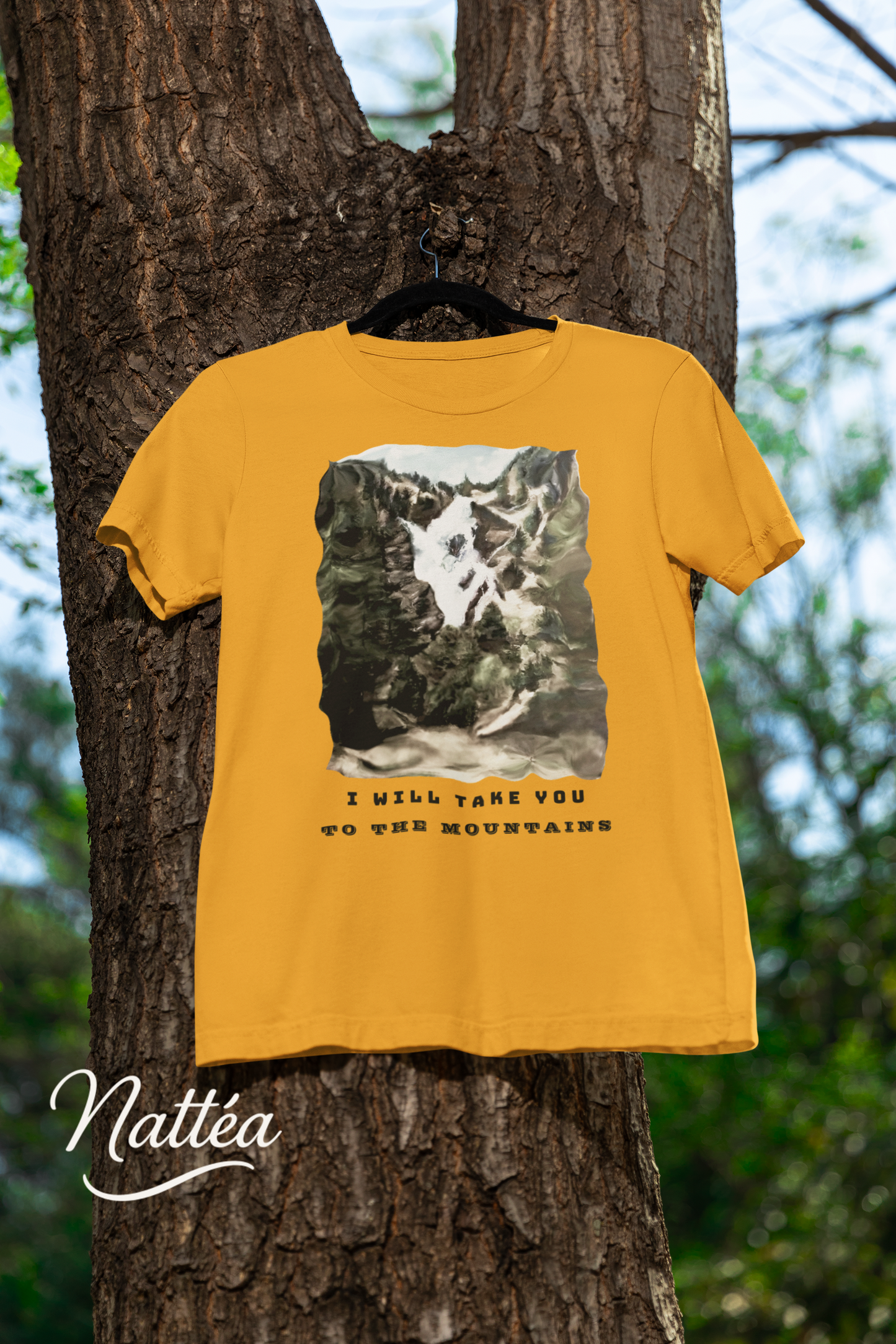 I Will Take to the Mountains T-Shirt – Nature Lover’s Tee Inspired by Original Landscape Art