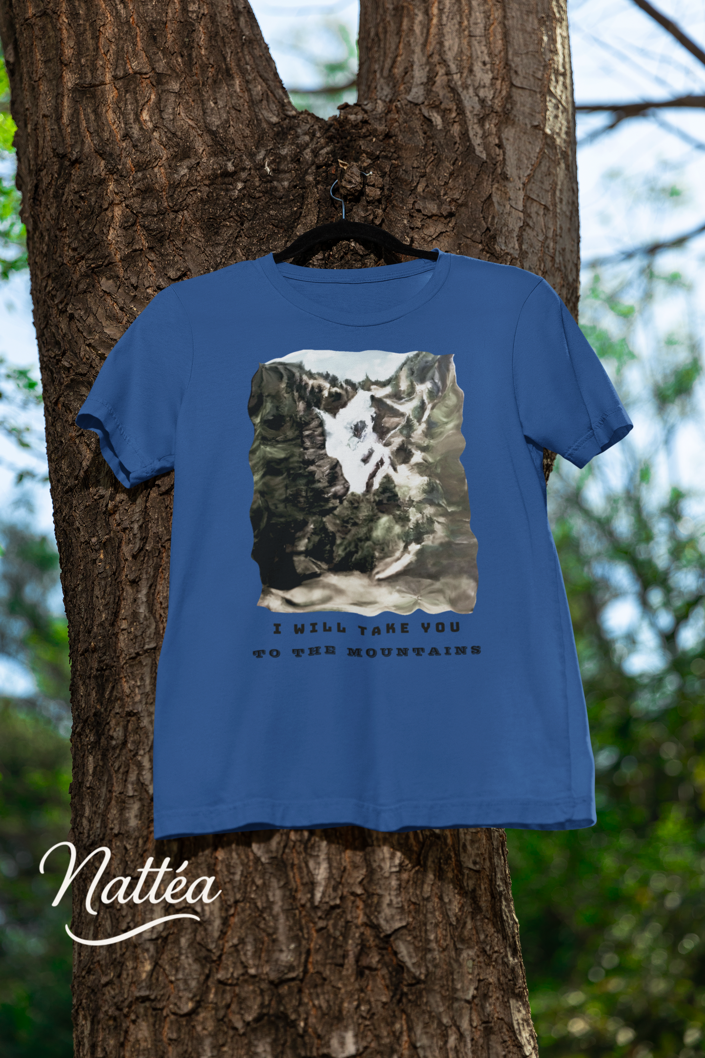 I Will Take to the Mountains T-Shirt – Nature Lover’s Tee Inspired by Original Landscape Art