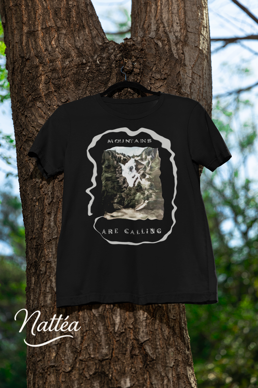 Mountains are Calling  T-Shirt – Nature Lover’s Tee Inspired by Original Landscape Art  Vintage Style