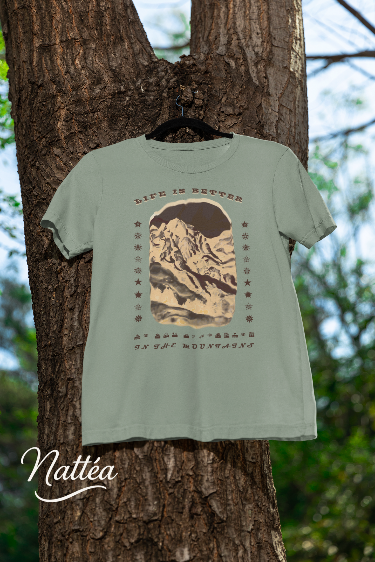 Life is better in the Mountains dark  T-Shirt for Adventure Lovers, Trip Shirt, Travel Gifts, Vacation Tee, Wanderlust Apparel