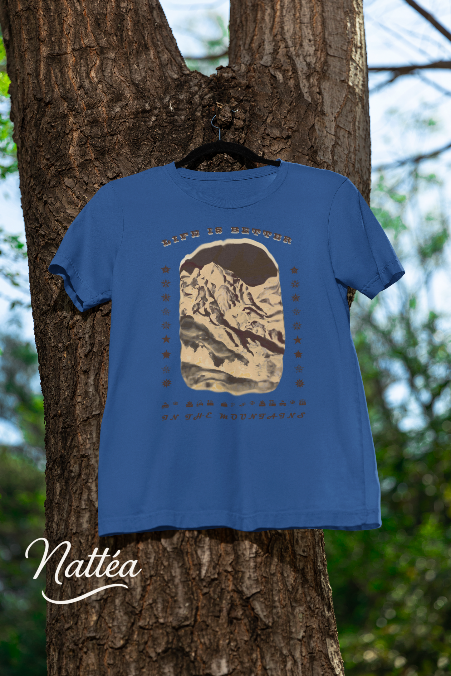Life is better in the Mountains dark  T-Shirt for Adventure Lovers, Trip Shirt, Travel Gifts, Vacation Tee, Wanderlust Apparel