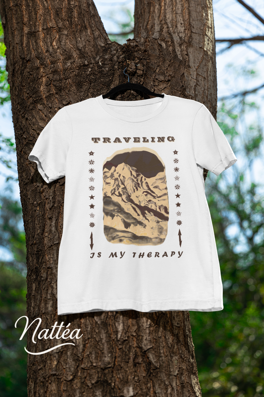 Traveling Is My Therapy T-Shirt for Adventure Lovers, Trip Shirt, Travel Gifts, Vacation Tee, Wanderlust Apparel