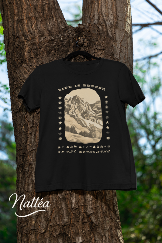 Life is better in the Mountains T-Shirt for Adventure Lovers, Trip Shirt, Travel Gifts, Vacation Tee, Wanderlust Apparel