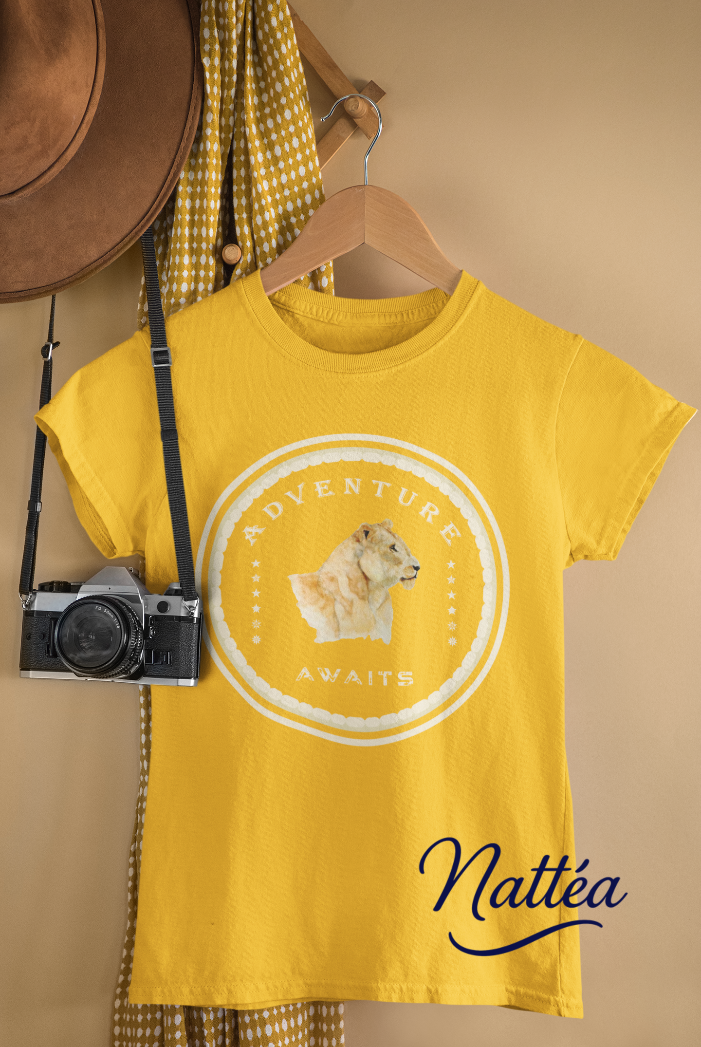 Watercolor Lioness T-Shirt – Safari Vibes & Adventure Awaits Style