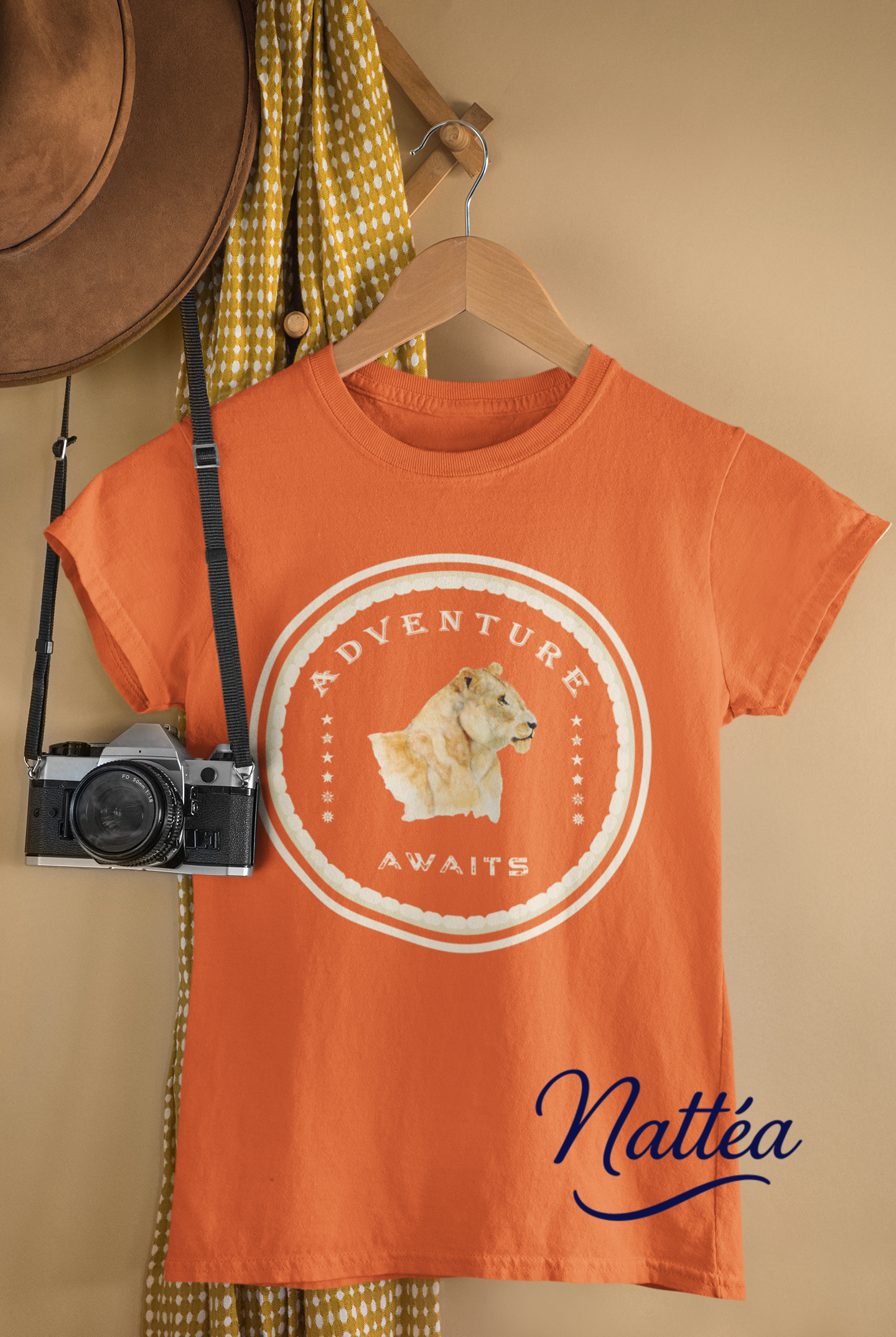 Watercolor Lioness T-Shirt – Safari Vibes & Adventure Awaits Style