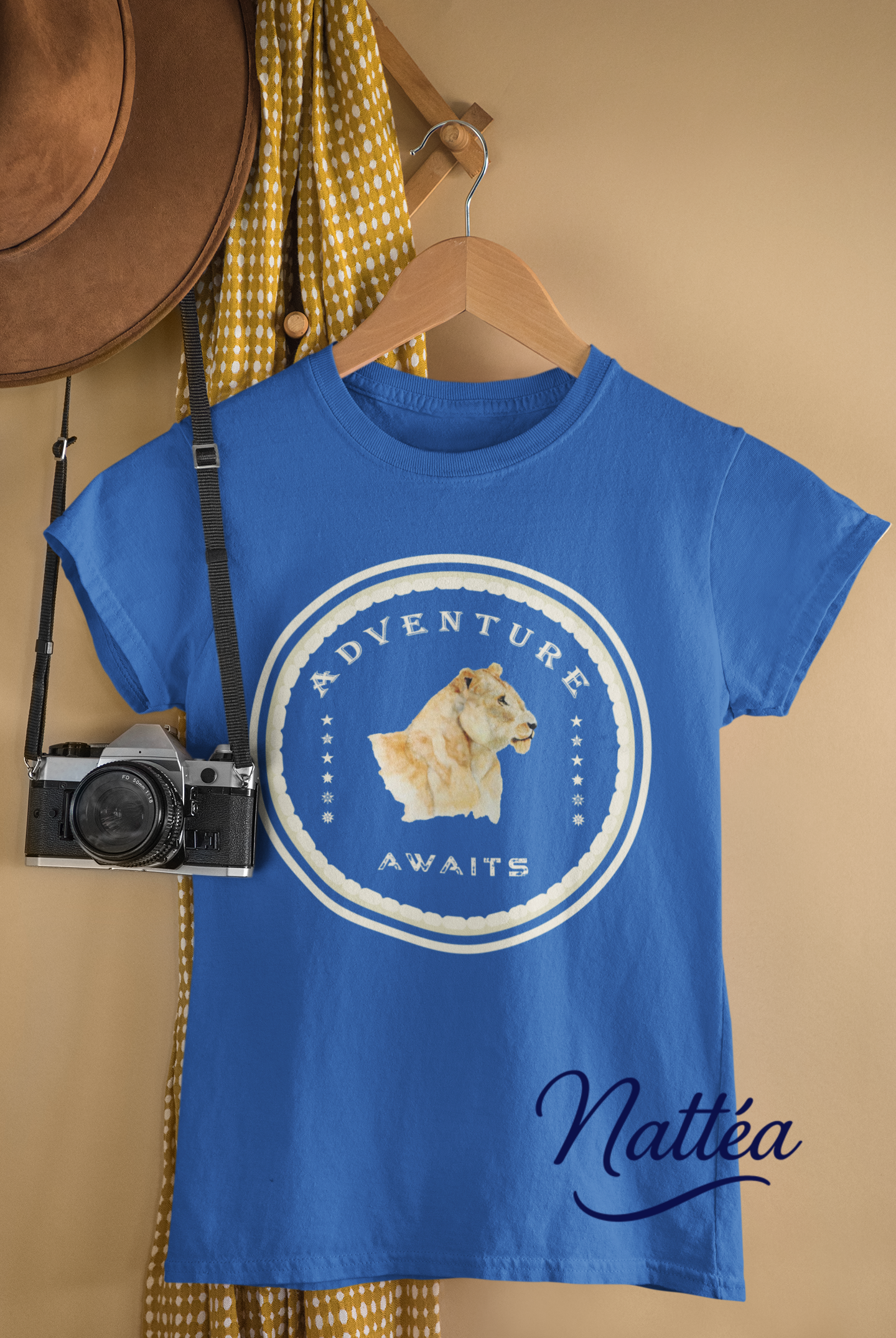 Watercolor Lioness T-Shirt – Safari Vibes & Adventure Awaits Style