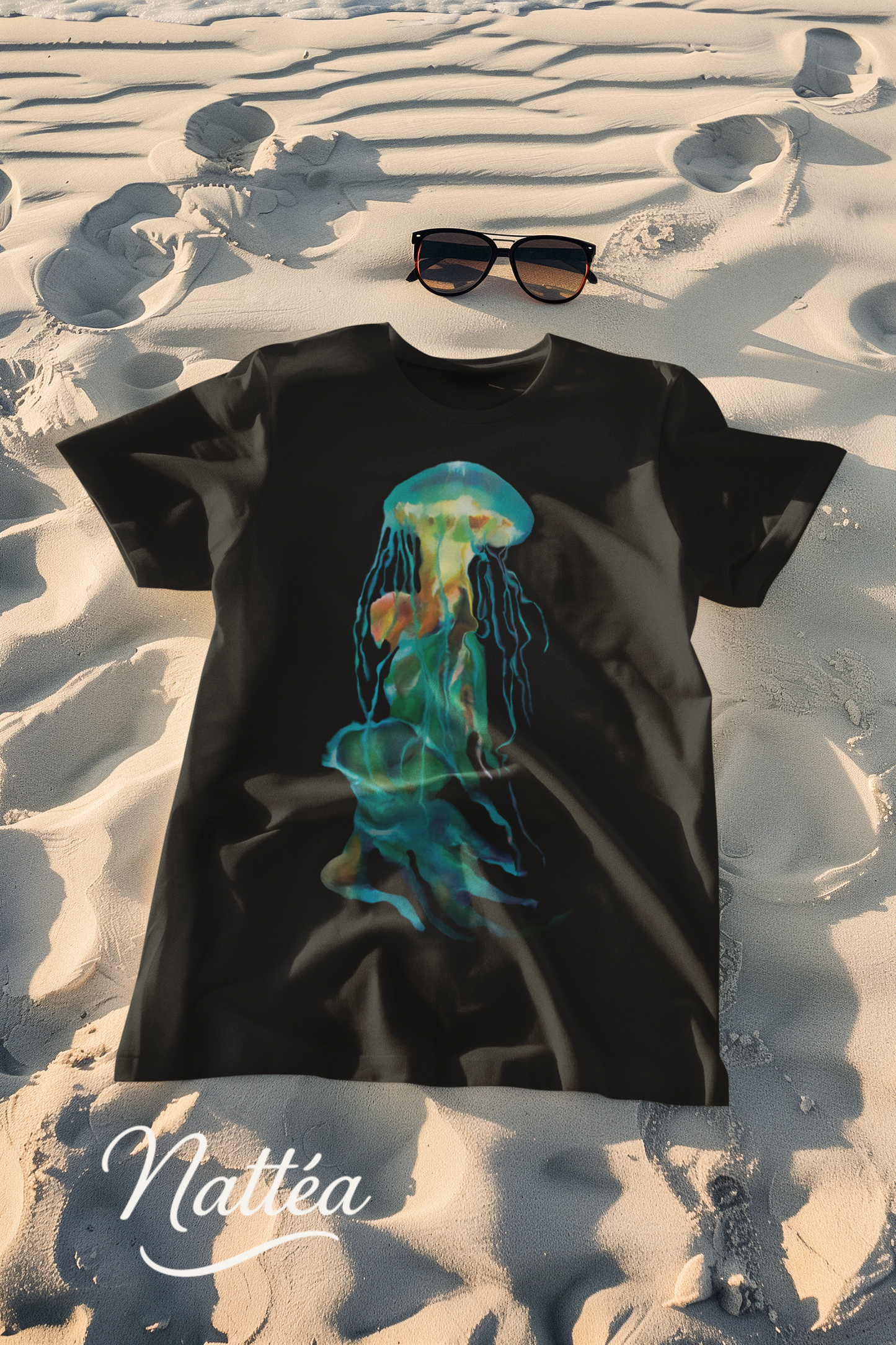 Jellyfish T-Shirt – Ocean-Inspired Art from Original Oil Painting