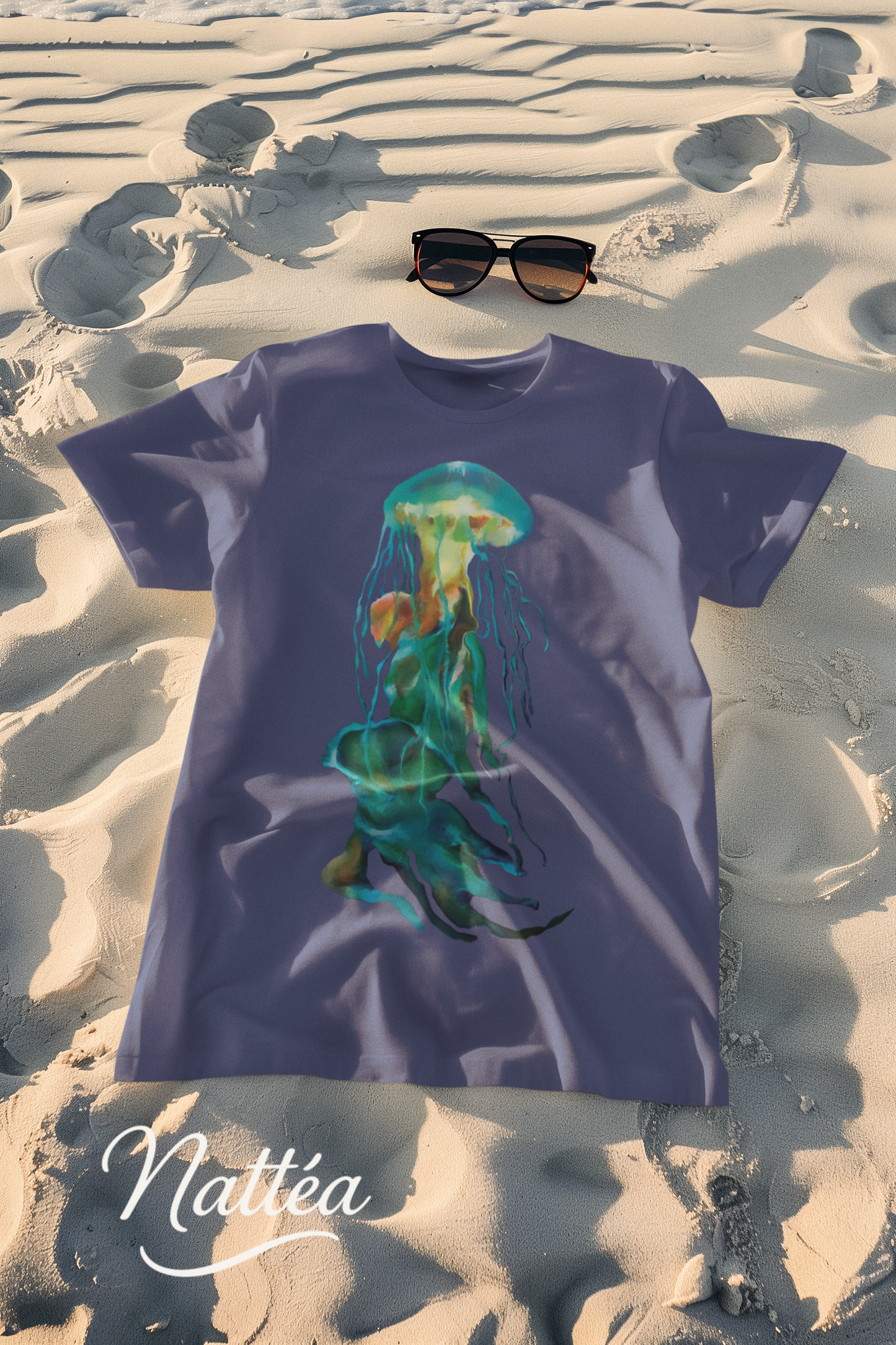 Jellyfish T-Shirt – Ocean-Inspired Art from Original Oil Painting
