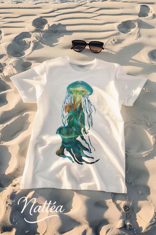 Jellyfish T-Shirt – Ocean-Inspired Art from Original Oil Painting