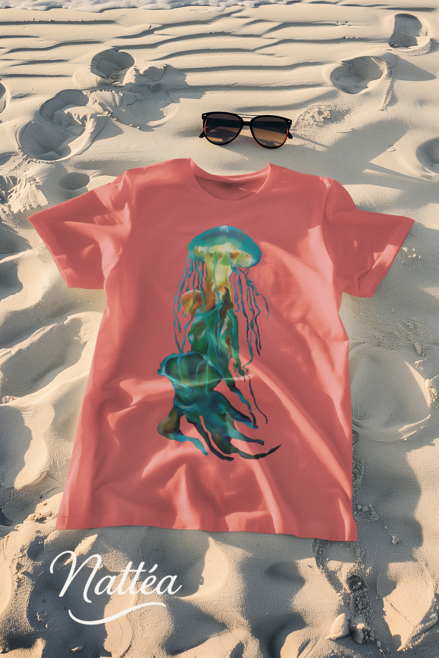 Jellyfish T-Shirt – Ocean-Inspired Art from Original Oil Painting