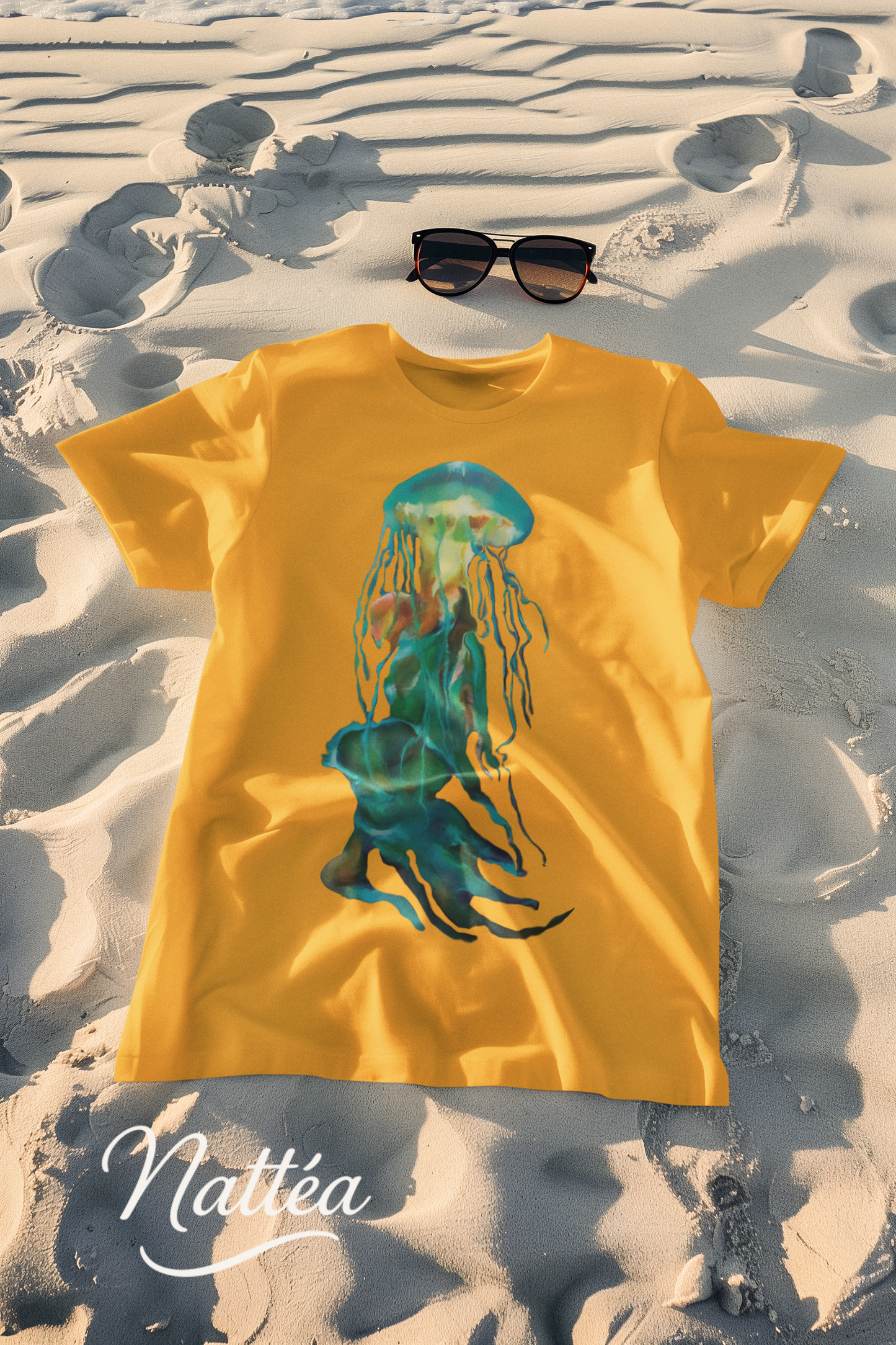 Jellyfish T-Shirt – Ocean-Inspired Art from Original Oil Painting