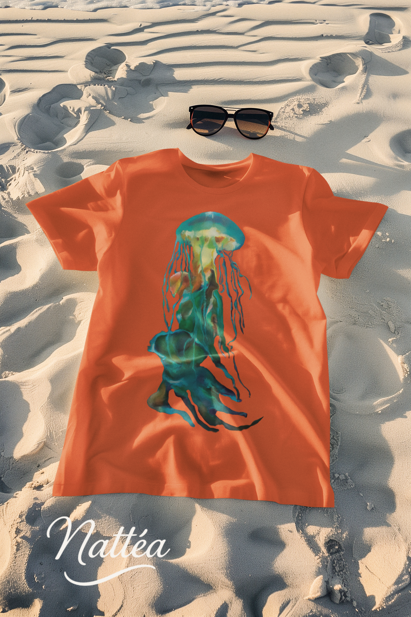 Jellyfish T-Shirt – Ocean-Inspired Art from Original Oil Painting