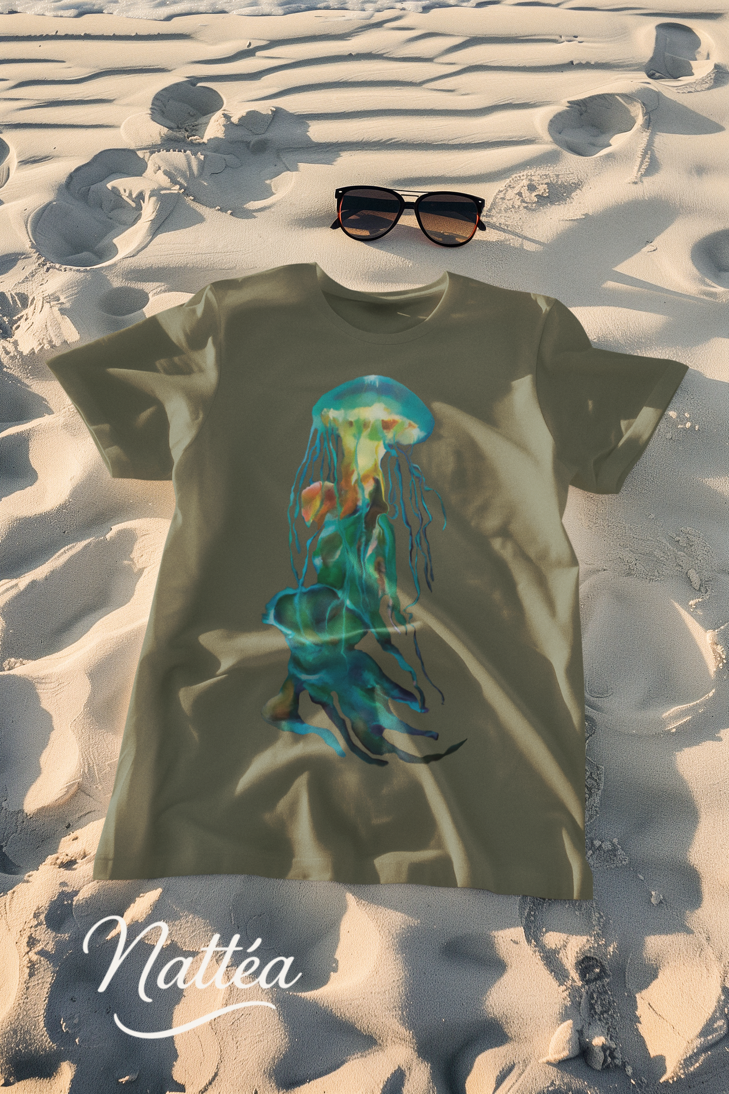 Jellyfish T-Shirt – Ocean-Inspired Art from Original Oil Painting