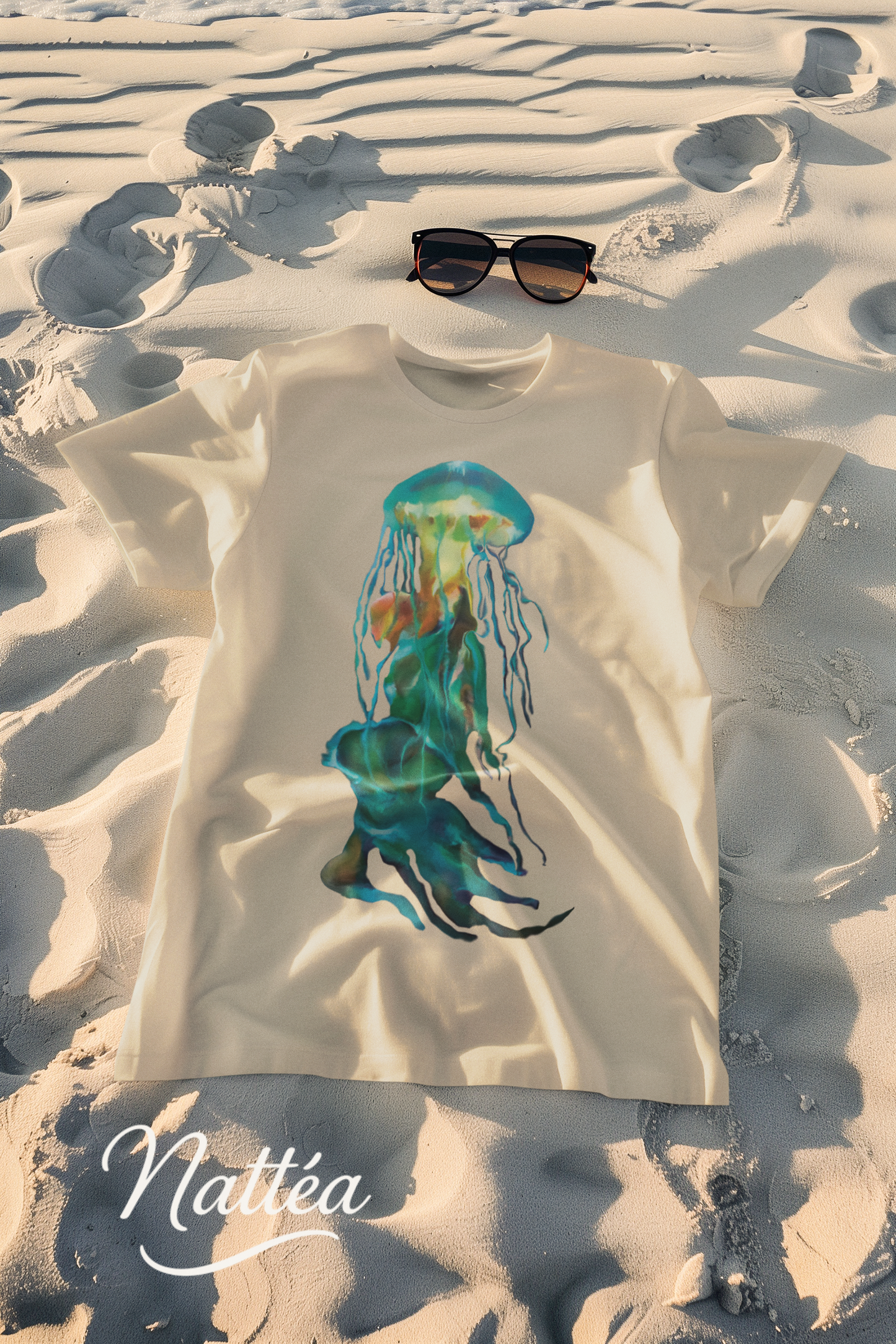 Jellyfish T-Shirt – Ocean-Inspired Art from Original Oil Painting