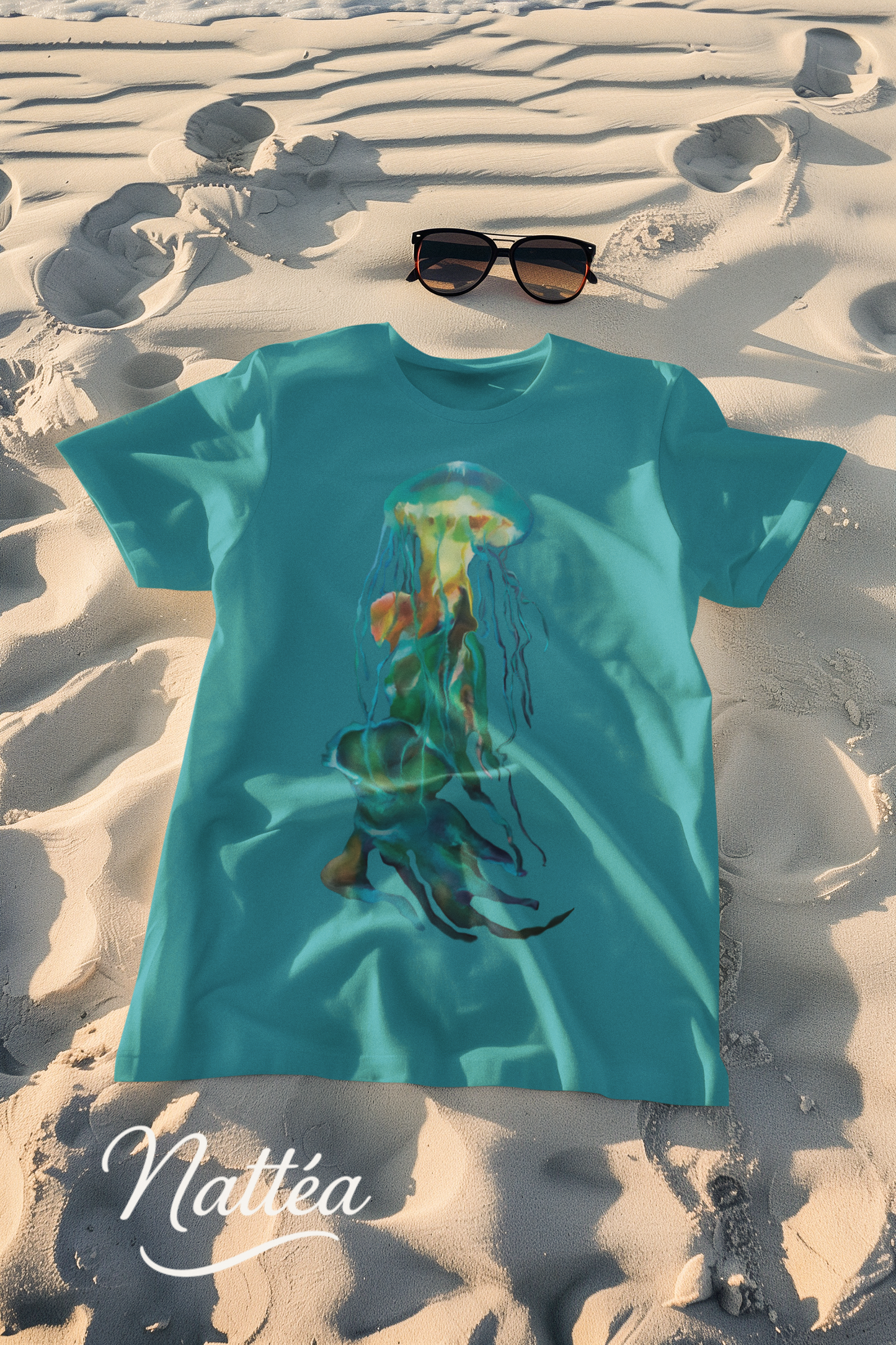 Jellyfish T-Shirt – Ocean-Inspired Art from Original Oil Painting