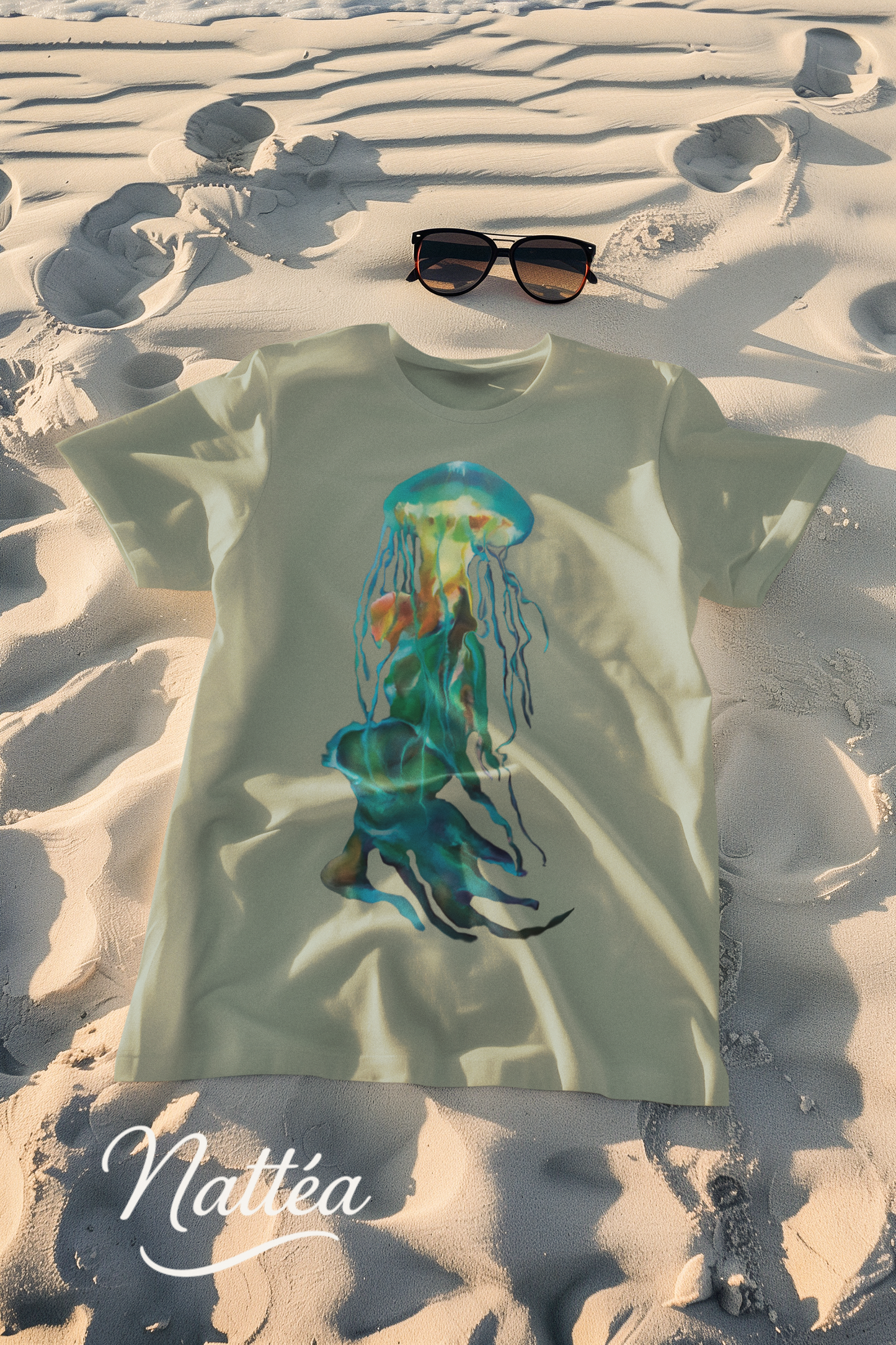 Jellyfish T-Shirt – Ocean-Inspired Art from Original Oil Painting