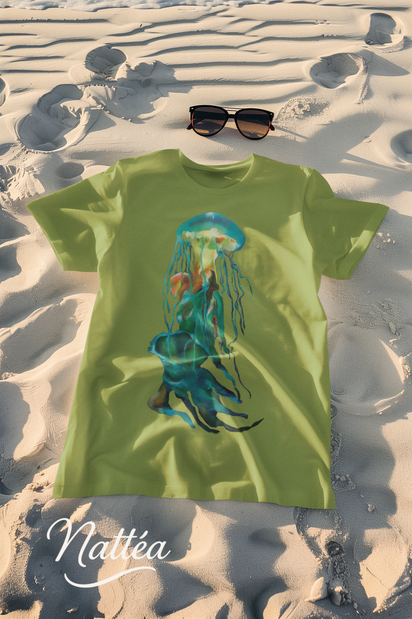 Jellyfish T-Shirt – Ocean-Inspired Art from Original Oil Painting