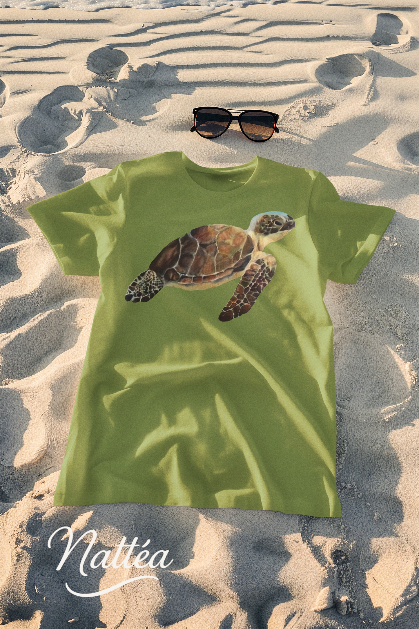 Turtle Art T-Shirt – Unique Wildlife Design from Original Oil Painting