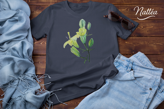 Lilies T-Shirt – Tender Floral Art Design from Original Watercolor Painting