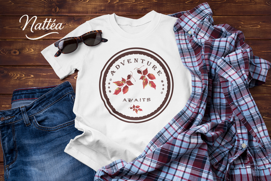 Adventure Awaits T-Shirt – Autumn Vibes Travel Tee