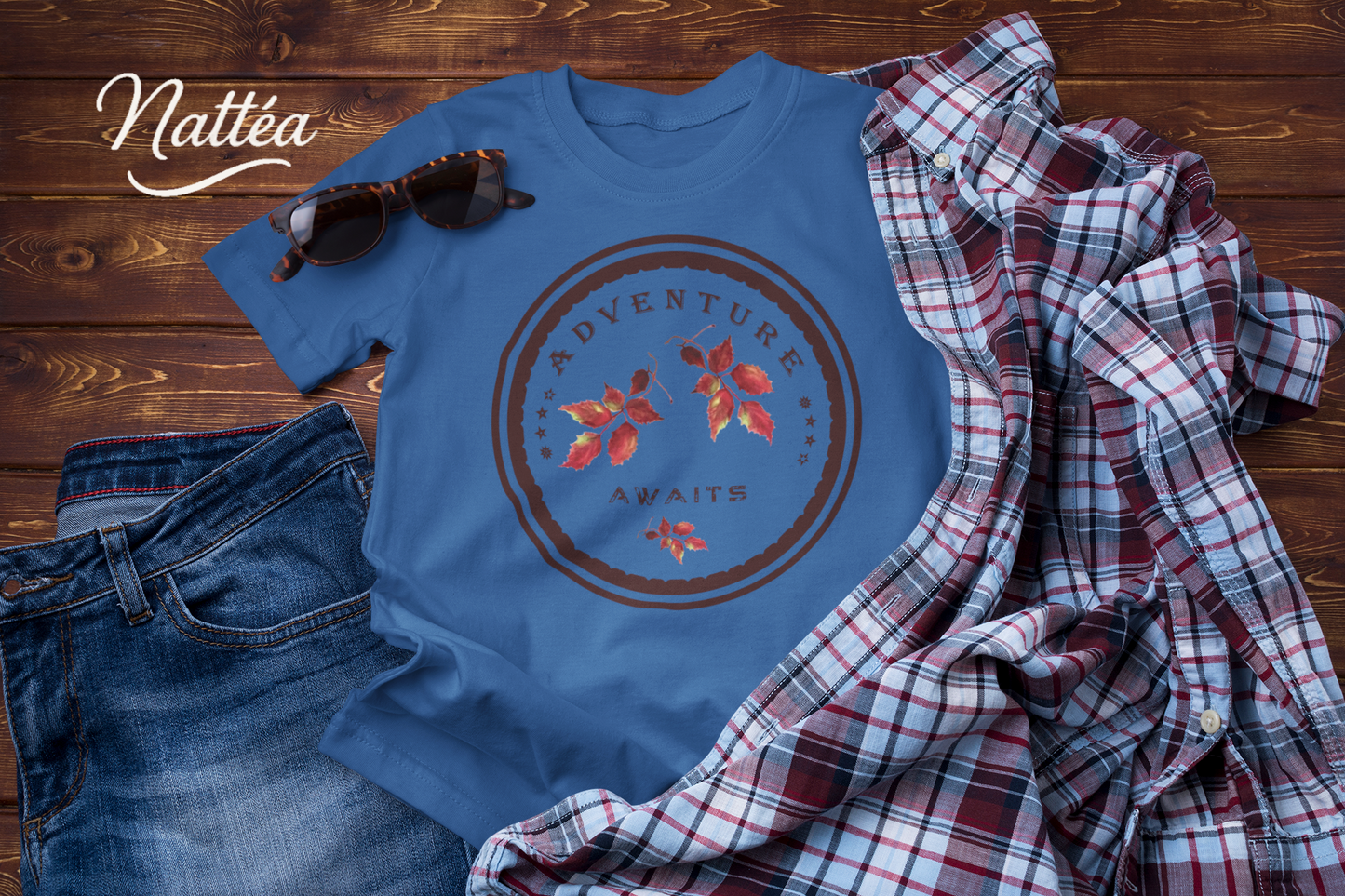 Adventure Awaits T-Shirt – Autumn Vibes Travel Tee
