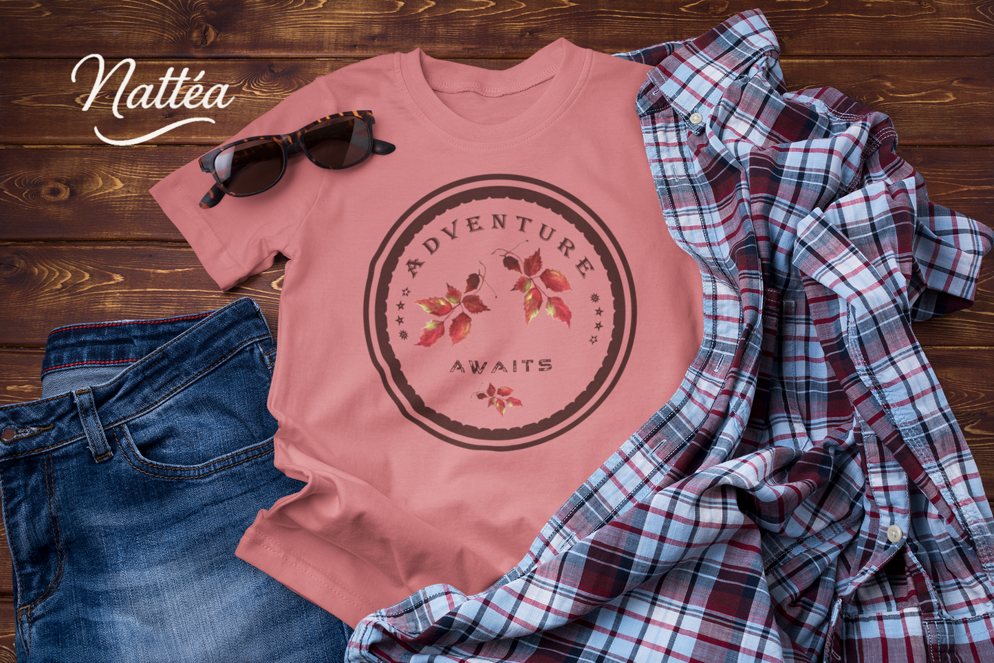 Adventure Awaits T-Shirt – Autumn Vibes Travel Tee