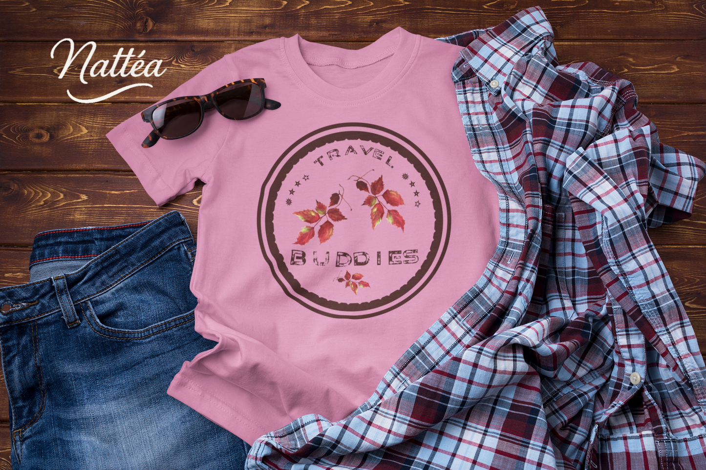 Travel Buddies Tee – Friends Together, Autumn Vibes Style