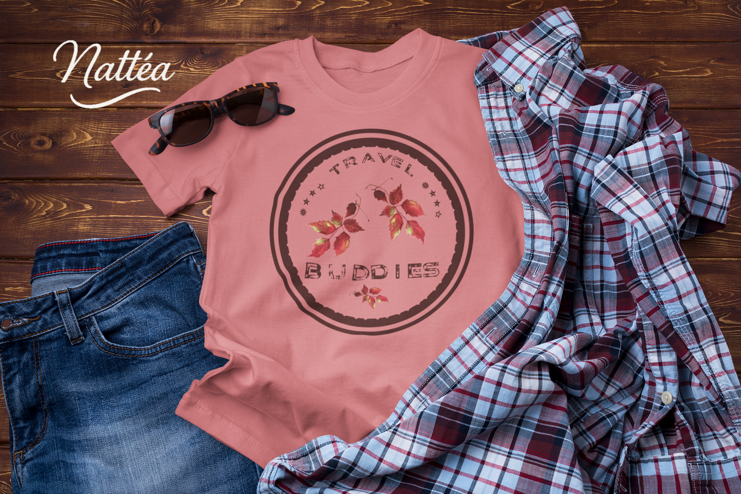 Travel Buddies Tee – Friends Together, Autumn Vibes Style